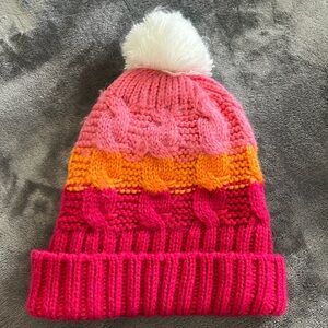 FLEECE LINED POM POM BEANIE